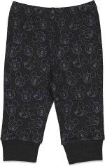 Disney Mickey Mouse 4 Piece Outfit Set: Bodysuit Pants Bib Hat - Image 3
